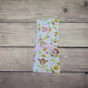 Burp Cloth, Cotton and Terry Cloth, Baby Farm Animals, Set of 2